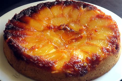 Gâteau renversé aux poires