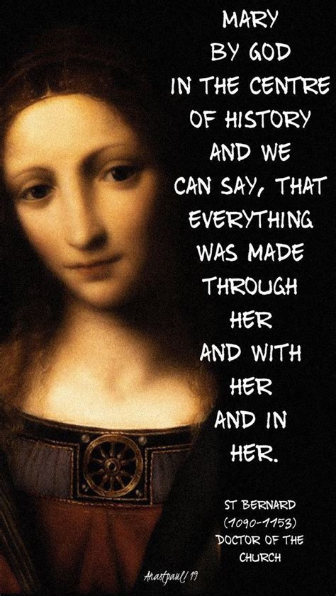 St Bernard Mother Mary Quotes Inspirational Catholic Quotes