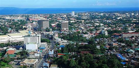 aerial view of davao city davao city aerial view city