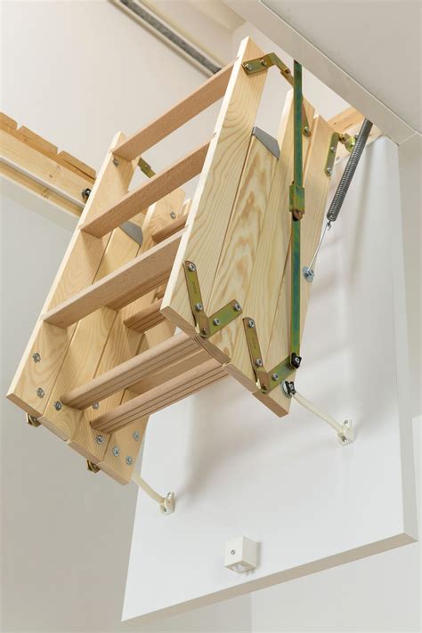 Dolle Clickfix Mini Timber Folding Loft Ladder Roof Ladder Attic