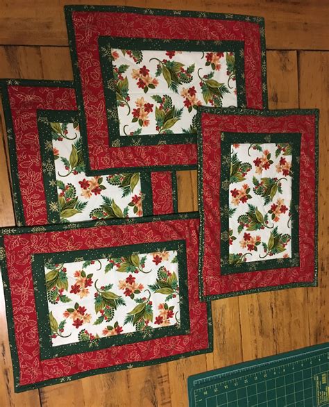 Quilt 55 Christmas Placemats 2017 Placemats Patterns Quilted