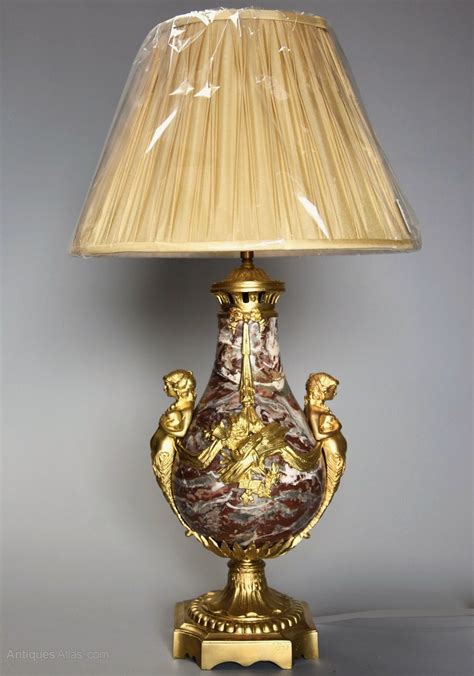 Antiques Atlas Large Fine Quality French Marble And Ormolu Lamp