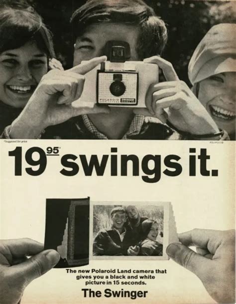 1966 Polaroid Swinger Land Camera Vintage Print Ad 3 895 Picclick