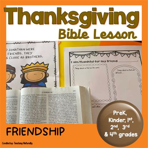 Thanksgiving Bible Lesson On Friendship Made By Teachers