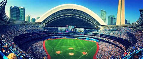 Panoramic Of The Blue Jays Game On Saturday Nearly 50000 People In