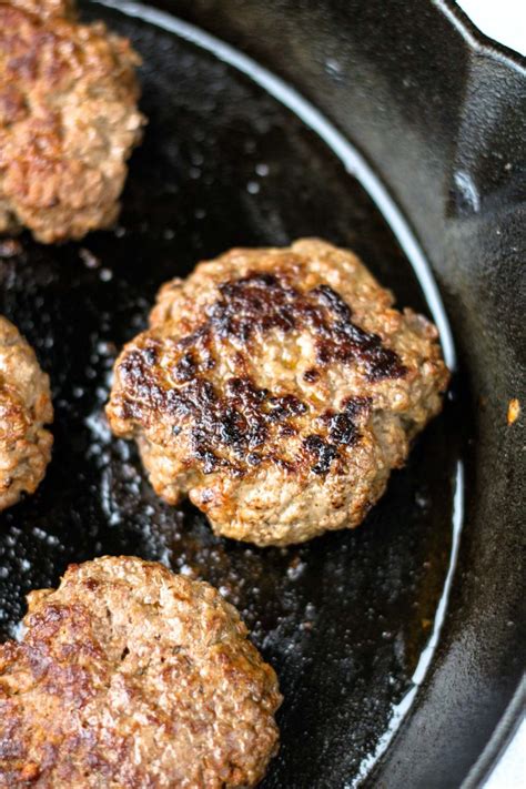 The Best Cast Iron Skillet Burgers Easy Recipe Eats By April