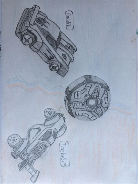 And can't use decals, toppers or antennas. Tried drawing some Rocket League art : RocketLeague