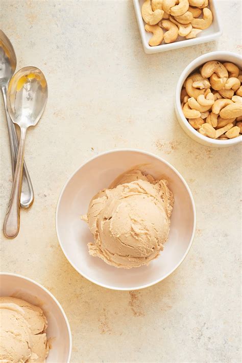 A simple ice cream made without eggs includes heavy cream, milk, salt, vanilla extract (here's our favorite recipe made with bourbon!), and sweetener of choice. How To Make Vegan Cashew Ice Cream | Recipe | Cashew ice ...