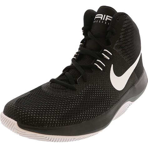 Nike Nike Mens Air Precision Black White Cool Grey High Top