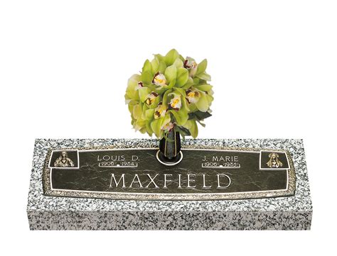 Arc Of Tribute Companion Bronze Grave Marker With Vase