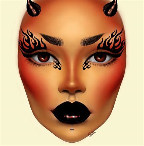 by sulli on instagram “another take on a devil look 😈 devil devilmak… maquillaje de