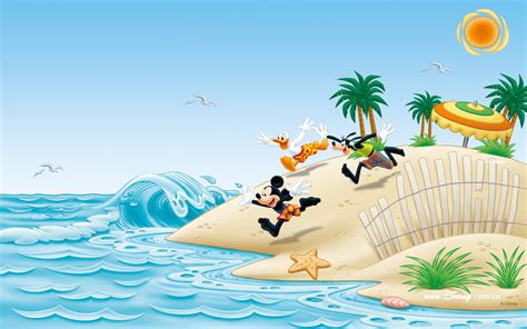 Mickey Mouse At The Beach Image Wallpaper Anime Wallpaper Better