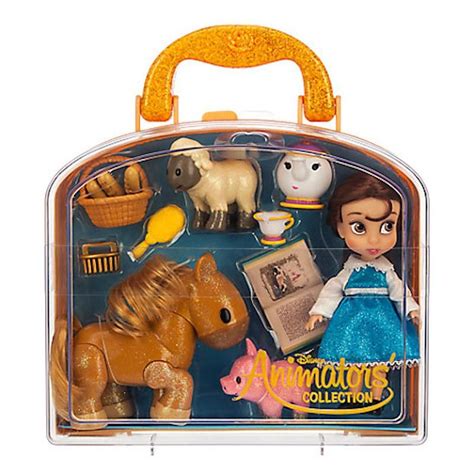 Disney Animators Collection Belle Mini Doll Play Set New With Case