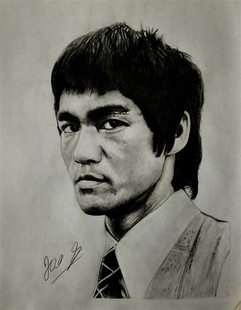 Bruce Lee Drawing Skill
