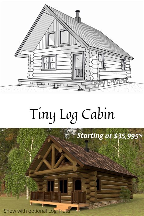 Log Cabin Plan Unusual Countertop Materials