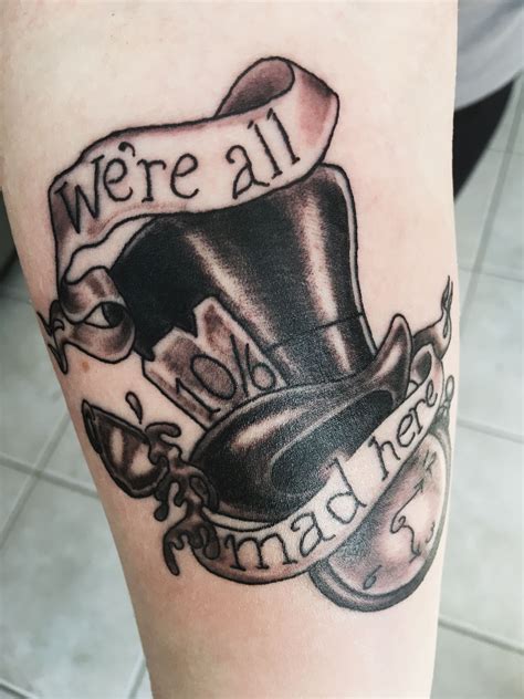 Image Result For Mad Hatter Hat Tattoo Mad Hatter Tattoo Tattoo Shop