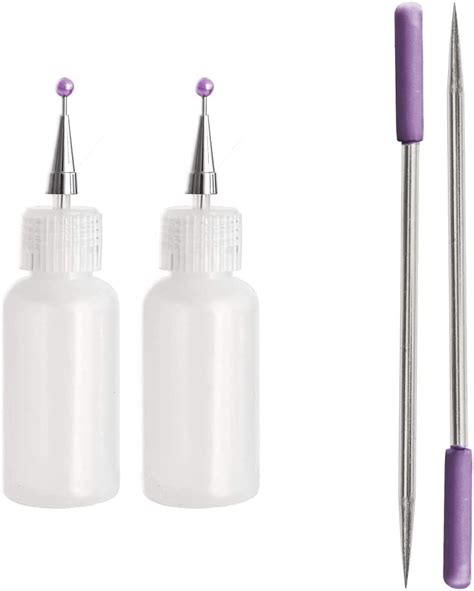 Crafters Companion Cc Toolglueap2 Fine Tip Glue Applicator 2pc White One Size And Pokey Tools