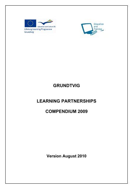Grundtvig Learning Partnerships Compendium 2009 European