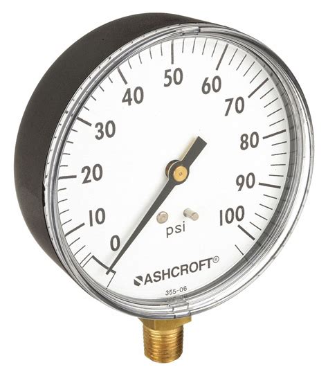 Ashcroft Gauge Pressure 0 100 Psi 3 2 3percent 33hr36