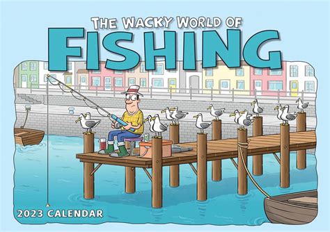 Calendar Wacky World Of Fishing A4 Calendar 2023 Glasgow Angling Centre