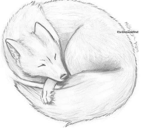 Sleeping Fox By Thedarknesswolf On Deviantart