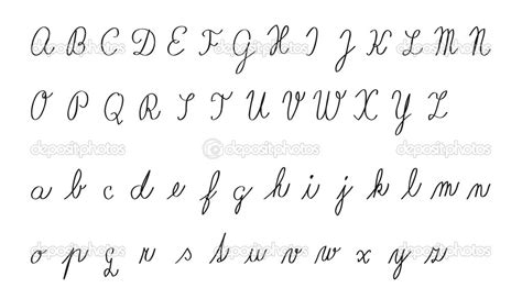Handwritten Alphabet — Stock Vector © Ravennk 47048089
