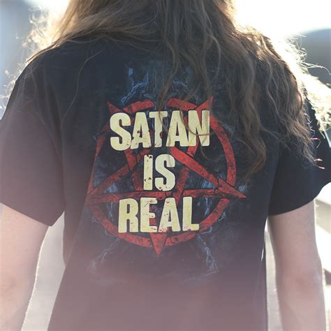 Satan Is Real T Shirt Black