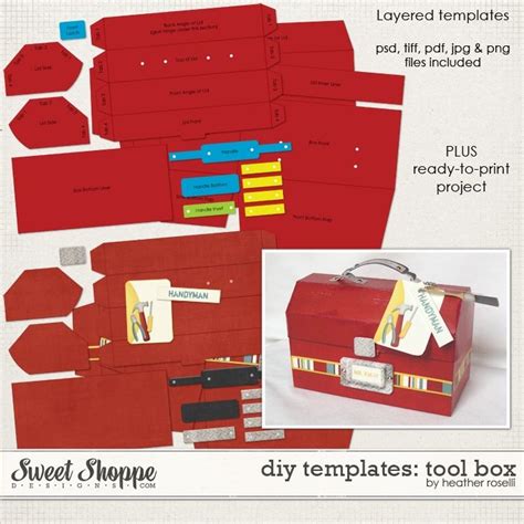 Diy Printable Templates Tool Box By Heather Roselli Tool Box