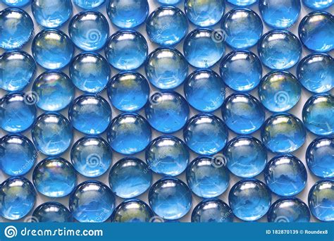 Blue Glass Stones Stock Image Image Of Closeup Composition 182870139