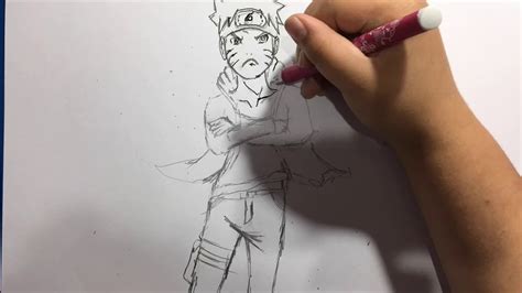 Cómo Dibujar A Naruto Cuerpo Completo Youtube
