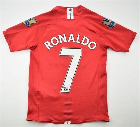 2007 09 Manchester United Ronaldo Shirt M Boys Football Soccer