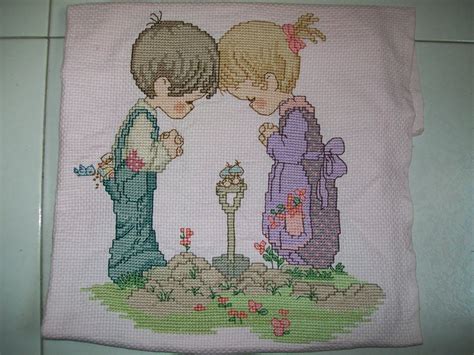 Sale green boxwood garland 10 4 stars 5 (10) was: Items Made With Love: Precious Moments Cross Stitch ...