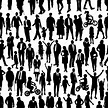 Free Silhouette of different types of people Vector Image - 1506908 ...