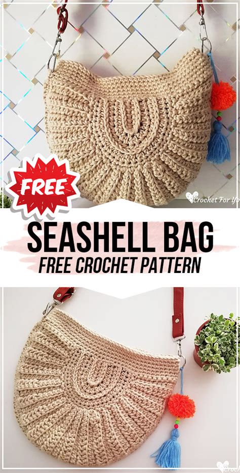 Crochet Seashell Bag Free Pattern In 2020 Crochet Bag
