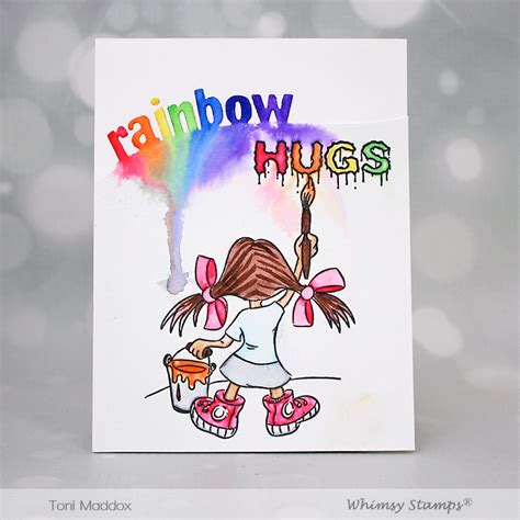 Frankie Helps Craft Whimsy Rainbow Hugs