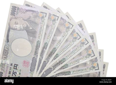 Banknotes Of The Japanese Yen 10000 Yen Stock Photo Alamy