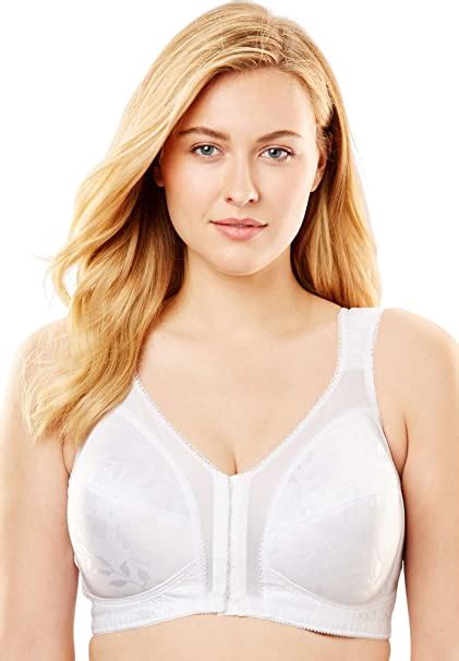 Playtex Womens Plus Size 18 Hour Front Close Wireless Bra With Flex