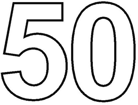 Number 50 Coloring Page Printable Numbers Coloring Pages Number 50