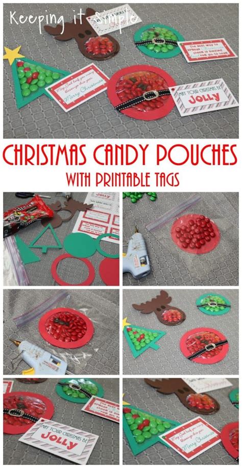 Easy Christmas Treat Mandm Candy Pouches With Free