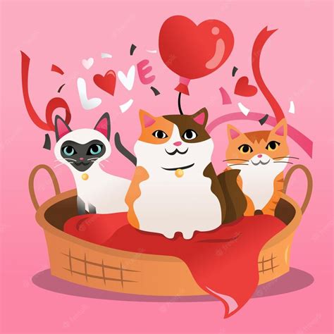 Premium Vector Cartoon Kittens Cat Bed T