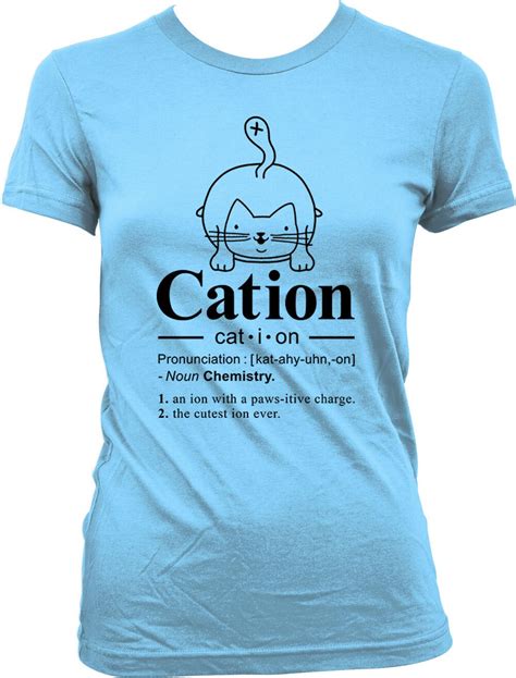 Funny Cat Shirt Cation Chemistry Shirt Cat Lover T Science