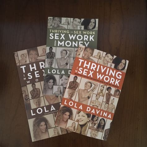 paperback book set thriving in sex work original sex work and money workbook — lola davina