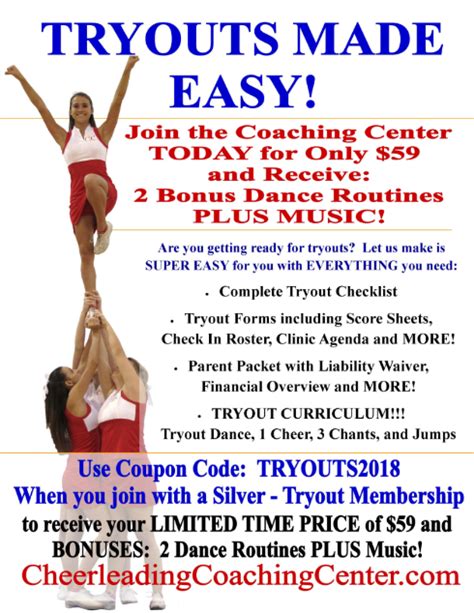 Cheerleading Tryouts Made Easy Cheerleading Info Center