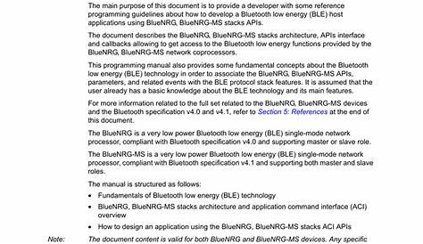 bluenrg bluenrg ms stacks programming guidelines