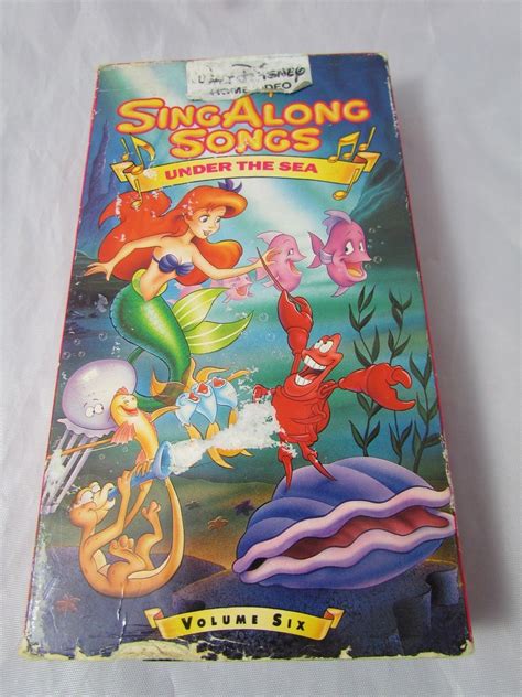 Walt Disney Sing Along Songs Volume Under The Sea Vhs Video Tape My XXX Hot Girl