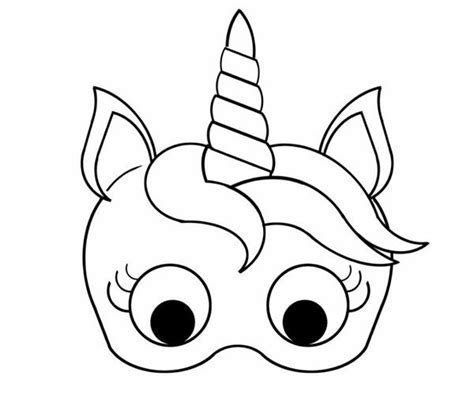 Antifaz De Unicornio Para Imprimir Dibujo De Nube Unicornio