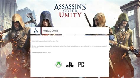 Psa Assassins Creed Unity Season Pass Holders Can Redeem Free Game