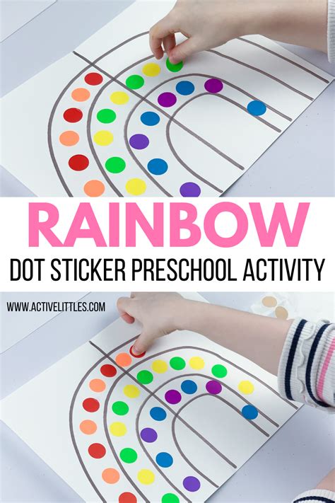 Rainbow Dot Sticker Activity For Preschool Active Littles