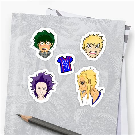 Bnha Stickers By Pastyart Redbubble