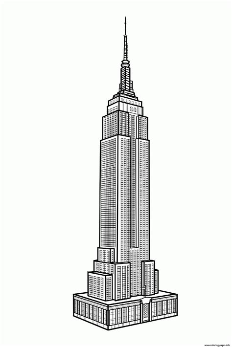 City coloring pages to and print for free. Print city adult new york empire state building coloring ...